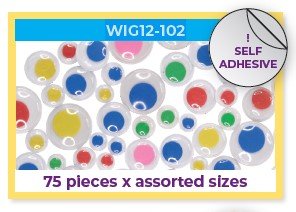 Ojos móviles 75 piezas colores surtidos I-MONDI Imagen principal del producto