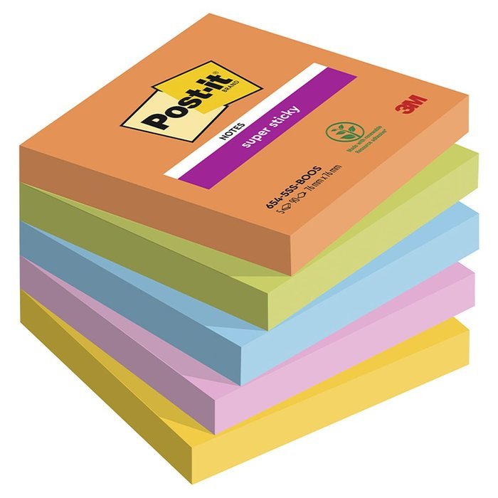 Nota Adhesiva Post-it 76x76 5x90h Boost Marca Post-it Imagen principal del producto