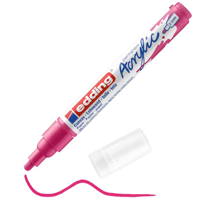 Rotulador Acrilico Edding 5100 Trazo Medio Magenta | Edding | Pack 10 Unidades Imagen principal del producto