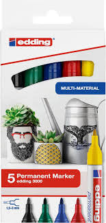 Rotulador Edding 3000 Pack 5 Colores Basicos | Edding | Pack 1 Unidades Imagen principal del producto