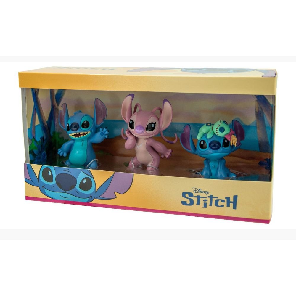 Pack 3 Figuras Stitch con Scrump y Angel Bullyland Imagen principal del producto