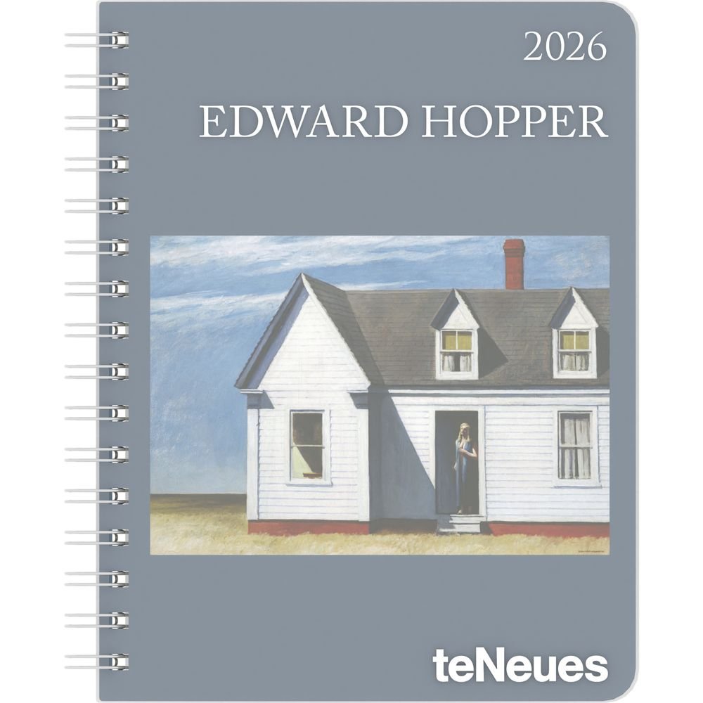 AGENDA ANUAL 2026 EDWARD HOPPER DIARY DELUXE 16,5 X 21,6 SV | TENEUES AGENDAS Imagen principal del producto
