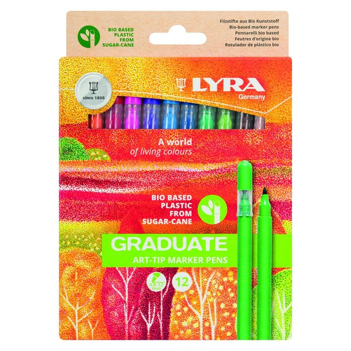 Rotulador Lyra Graduate Art Tip Estuche 12 Colores Surtidos Imagen principal del producto