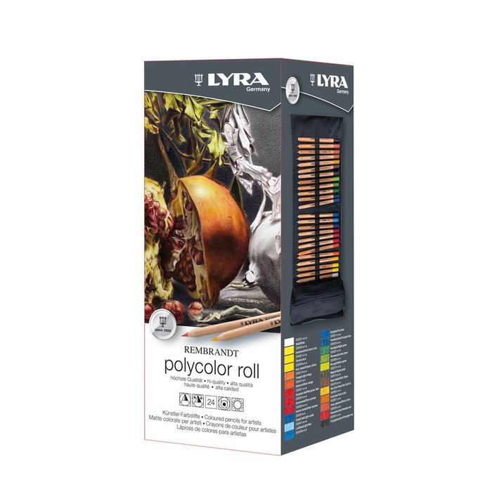 Lápiz Lyra Rembrandt Polycolor 24 Colores Enrollable Tela Imagen principal del producto