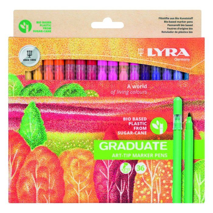 Rotulador Lyra Graduate Art Tip Estuche 36 Colores Surtidos Imagen principal del producto