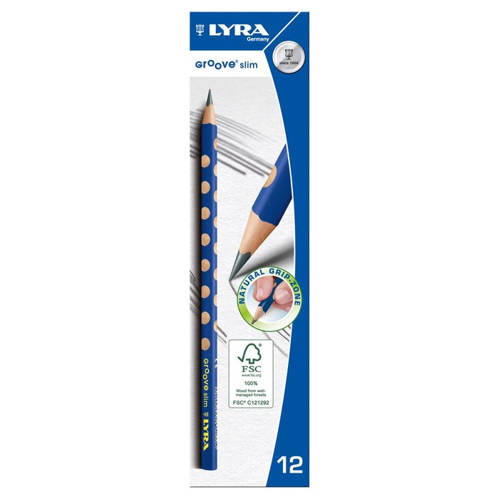 LAPIZ LYRA GROOVE GRAFITO SLIM FINO | 12 UNIDADES | (FILA) Imagen principal del producto
