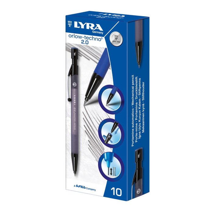 PORTAMINAS 2MM LYRA ORLOW TECHNO 20 | 10 UNIDADES | (LYRA) Imagen principal del producto