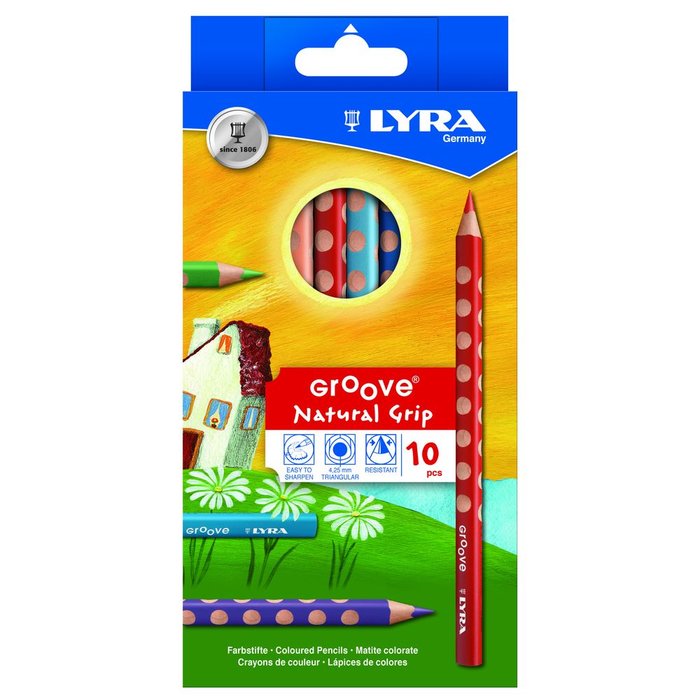 LAPIZ LYRA GROOVE 10 COLORES SURTIDOS | 1 UNIDADES | (LYRA)