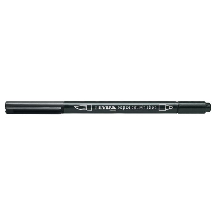 Rotuladores acuarelables Lyra Aqua Brush Duo Color negro pack 10 Imagen principal del producto