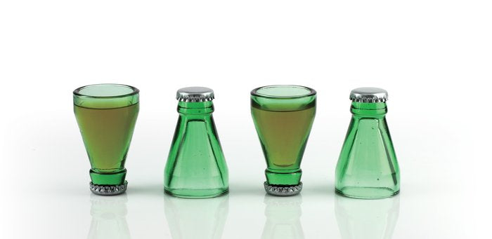 SET CUATRO VASOS DE CHUPITOS BOQUILLA DE BOTELLA | MAGS BRANDS | 1 UNIDAD | 4260348476769