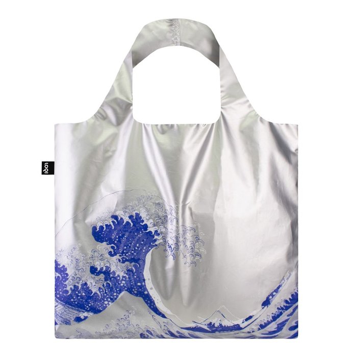 BOLSA LOQI HOKUSAI THE GREAT WAVE SILVER | LOQI Imagen principal del producto