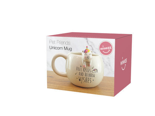 TAZA PET FRIENDS UNICORNIO | WINKEE | 1 UNIDAD | 4260767640383 Imagen principal del producto