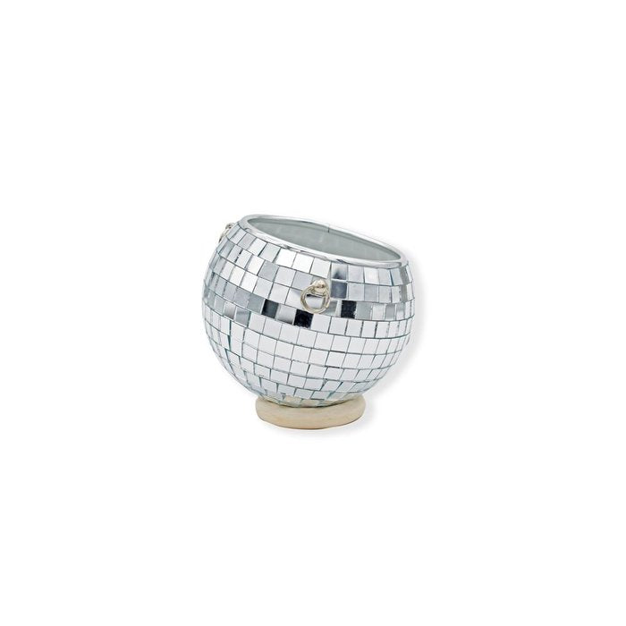 Macetero colgante bola de discoteca 10 cm