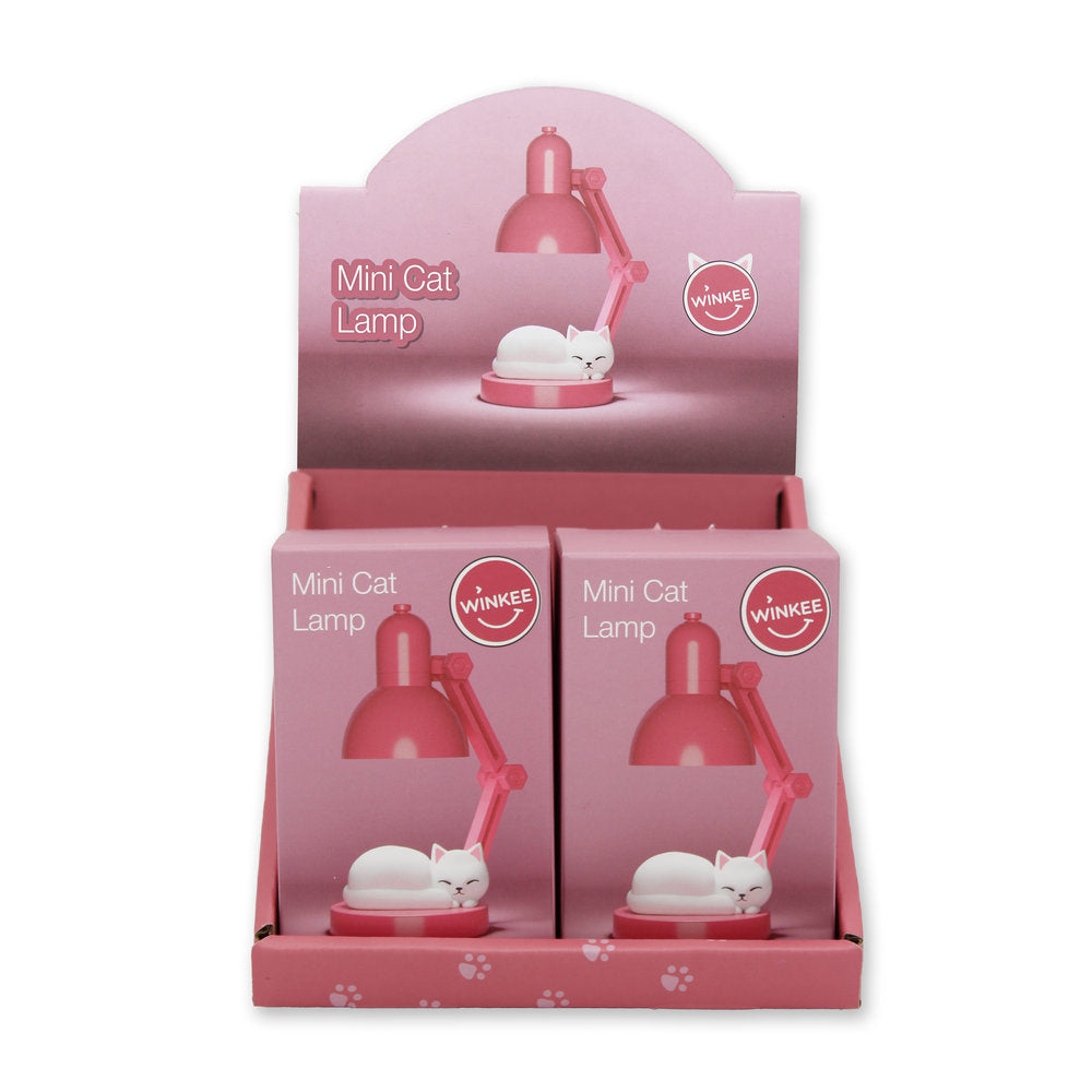 Minilámpara Gato Winkee - Luz LED decorativa para escritorio y regalo