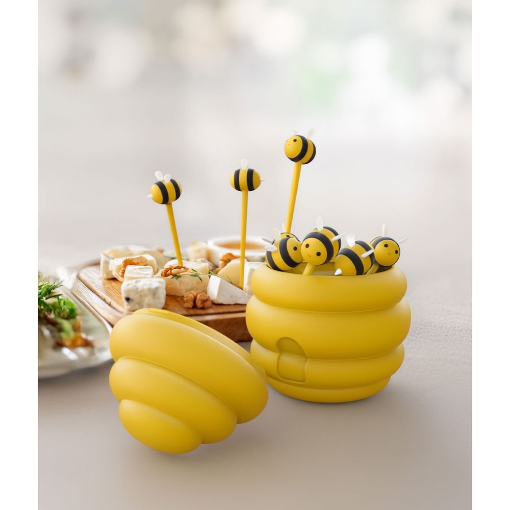Palillos y Bowl Abejas WinKee Pack de 2 unidades