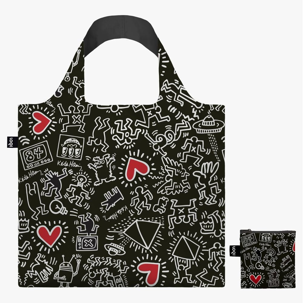 Bolsa Loqi Keith Haring Black Pattern marca Loqi Imagen principal del producto
