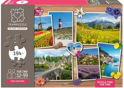 Puzzle adulto Destinos Teampuzzle Marca TeamPuzzle en doble pack