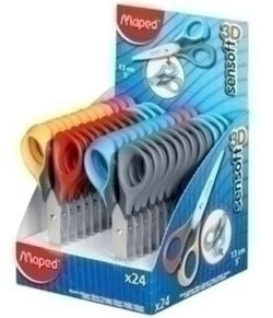 Tijeras escolares Maped Sensoft con aros flexibles