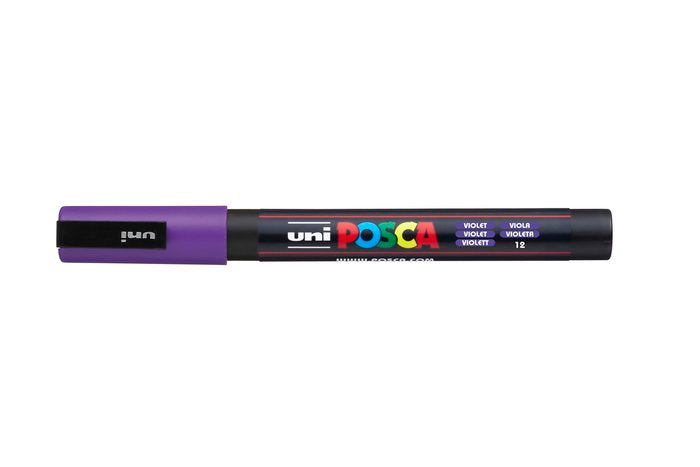 Rotulador Uni Posca Pc-3M Violeta | Posca | Pack 6 Unidades Imagen principal del producto