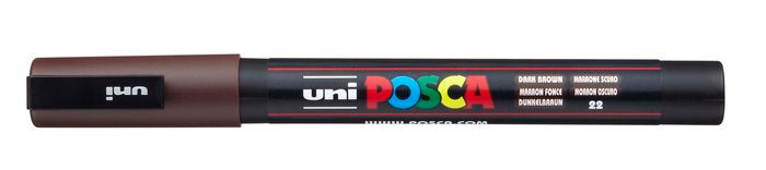 Rotulador Uni Posca Pc-3m Marrón Oscuro