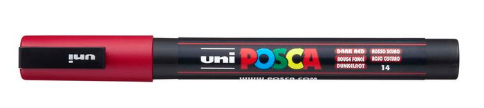 Rotulador Uni Posca Pc-3M Rojo Oscuro | Posca | Pack 6 Unidades Imagen principal del producto