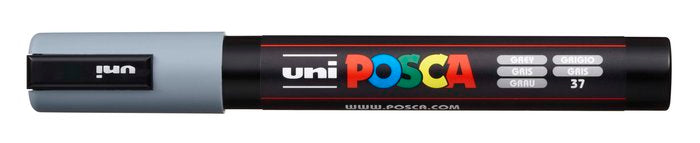 Rotulador Uni Posca Pc-5M Gris | Posca | Pack 6 Unidades Imagen principal del producto