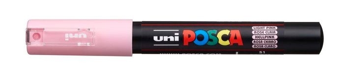 Rotulador Uni Posca Pc-1M Rosa Claro | Posca | Pack 6 Unidades Imagen principal del producto