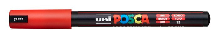Rotulador Uni Posca Pc-1Mr Rojo | Posca | Pack 6 Unidades Imagen principal del producto