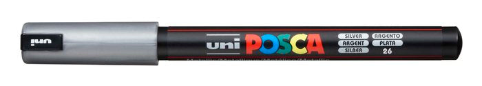 Rotulador Uni Posca Pc-1Mr Plata | Posca | Pack 6 Unidades Imagen principal del producto