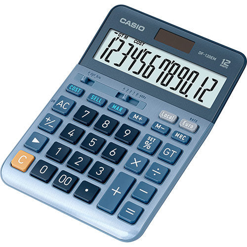 CALCULADORA CASIO DE SOBREMESA 12 DIGITOS DF-120EM | 1 UNIDADES | (CASIO)