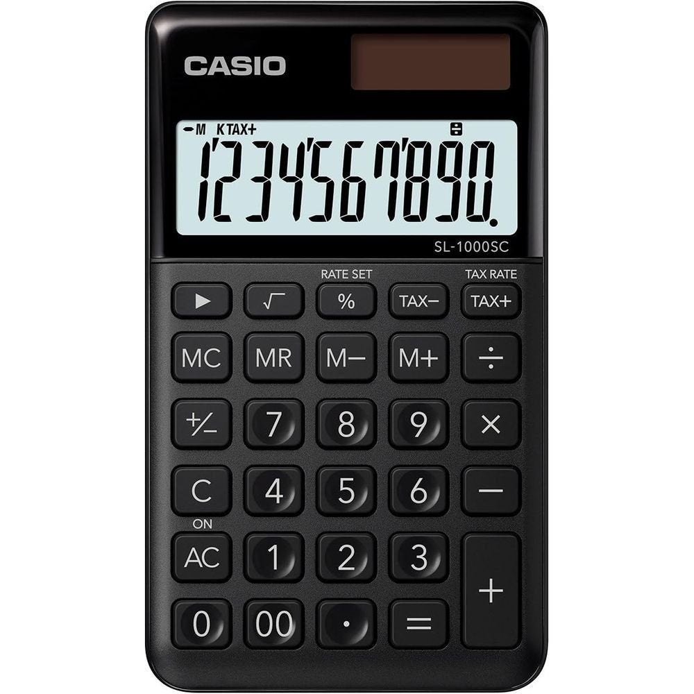 CALCULADORA CASIO SOBREMESA SL1000SC 10 DIGITOS NEGRA | 1 UNIDADES | (CASIO)