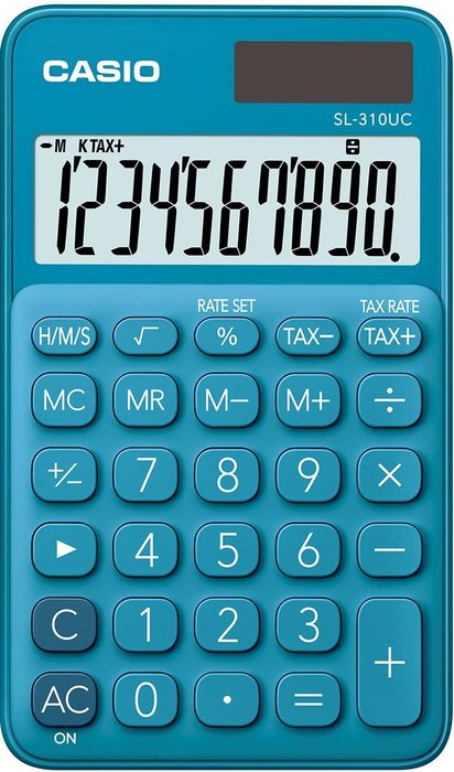 CALCULADORA CASIO BOLSILLO SL310UC AZUL | 1 UNIDADES | (CASIO) Imagen principal del producto