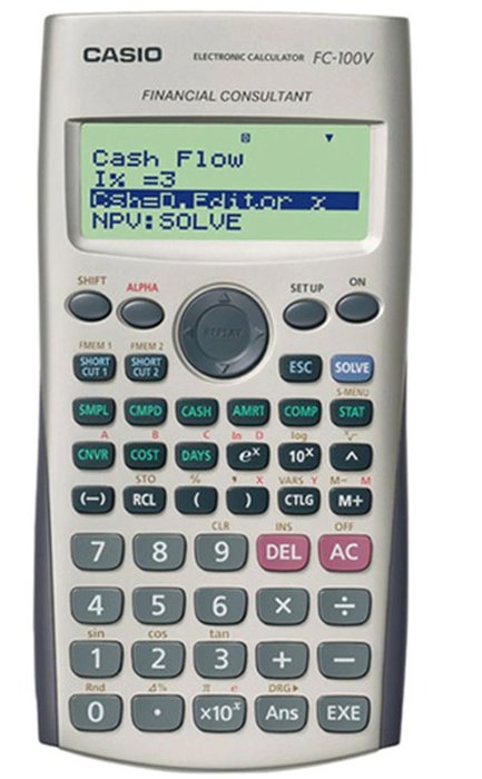 CALCULADORA CASIO FINANCIERA FC100V | 1 UNIDADES | (CASIO)