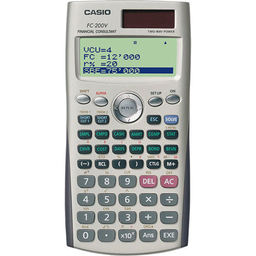 CALCULADORA CASIO FINANCIERA FC200V CAJA | 1 UNIDADES | (CASIO) Imagen principal del producto