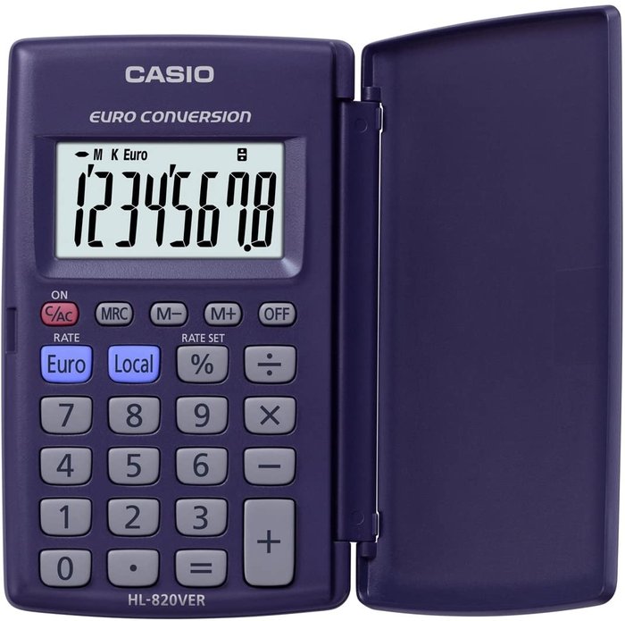 CALCULADORA CASIO BOLSILLO HL-820-VER PORTABLE | 1 UNIDADES | (CASIO) Imagen principal del producto