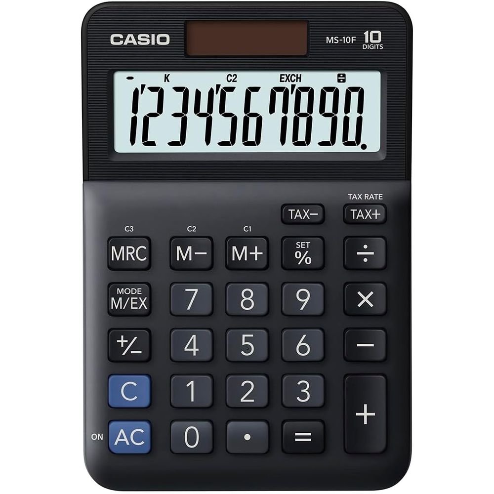 Calculadora Casio Sobremesa 10 Dígitos Ms-10f Negra Imagen principal del producto