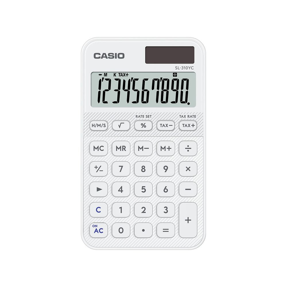 Calculadora Bolsillo 12 Dígitos Blanco Casio Imagen principal del producto