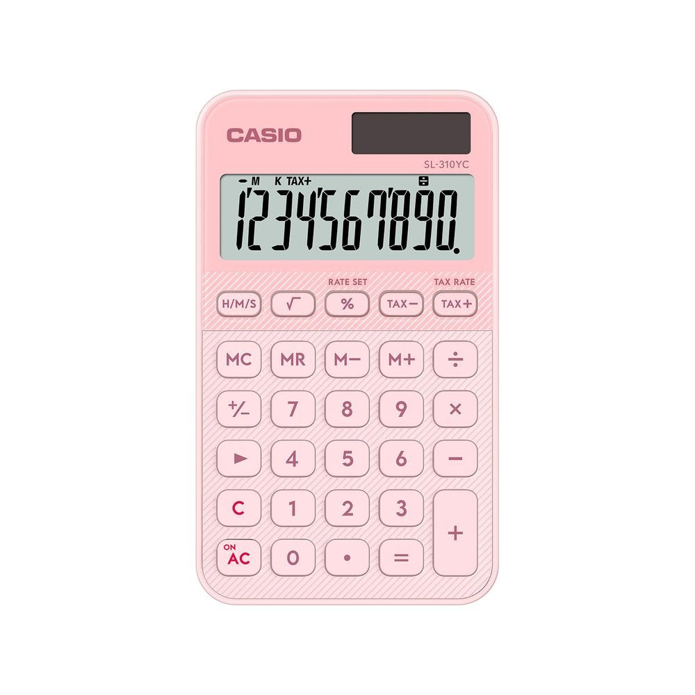Calculadora Bolsillo 12 Dígitos Rosa Claro Casio