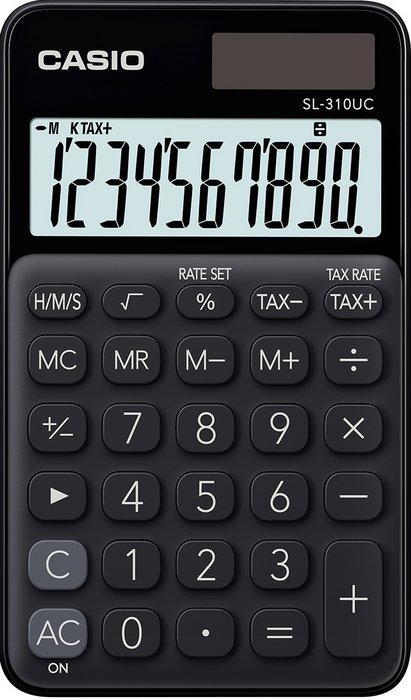 Calculadora de bolsillo sl-310uc color negro