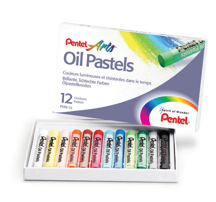 PASTEL BASE ACEITE 12 COLORES SURTIDOS | 12 UNIDADES | (PENTEL) Imagen principal del producto