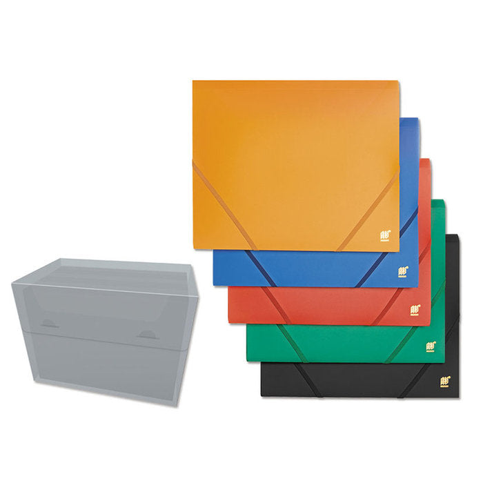 CARPETA GOMAS Y SOLAPA A4 PP OPACA COLORES SURTIDOS | 6 UNIDADES | (YES) Imagen principal del producto