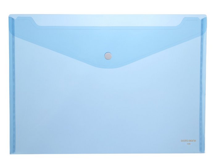 CARPETA PP SOBRE A4 1 BROCHE 105 AZUL | 12 UNIDADES | (DATABANK) Imagen principal del producto