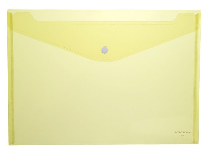 CARPETA PP SOBRE A4 1 BROCHE 105 AMARILLO | 12 UNIDADES | (DATABANK) Imagen principal del producto