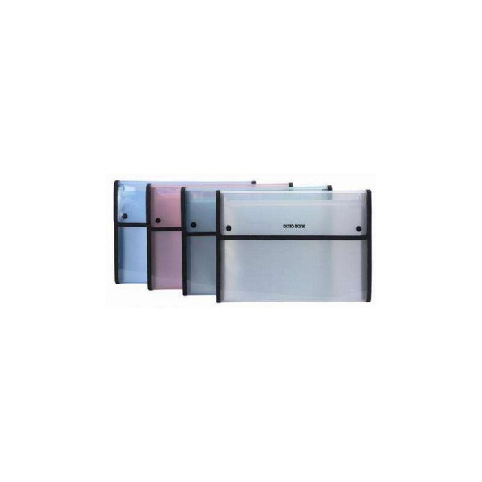 CARPETA PP FUELLE BOTON A4 KBA412 CRISTAL | 1 UNIDADES | (DATABANK) Imagen principal del producto