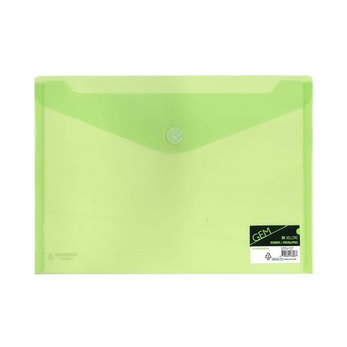 Carpetas formato sobres con velcro verde Databank STAEDTLER