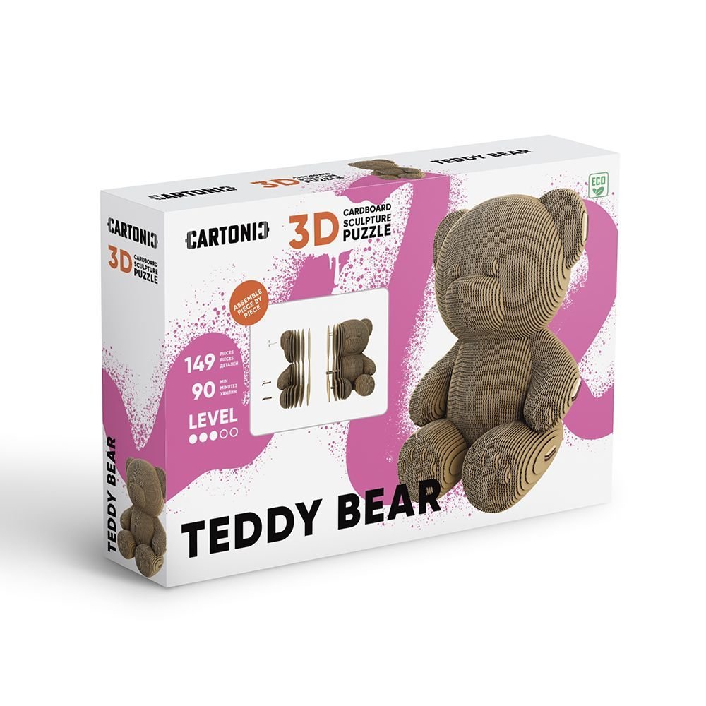 Maqueta Carton Teddy Bear CARTONIC en Eco-Cardboard Imagen principal del producto