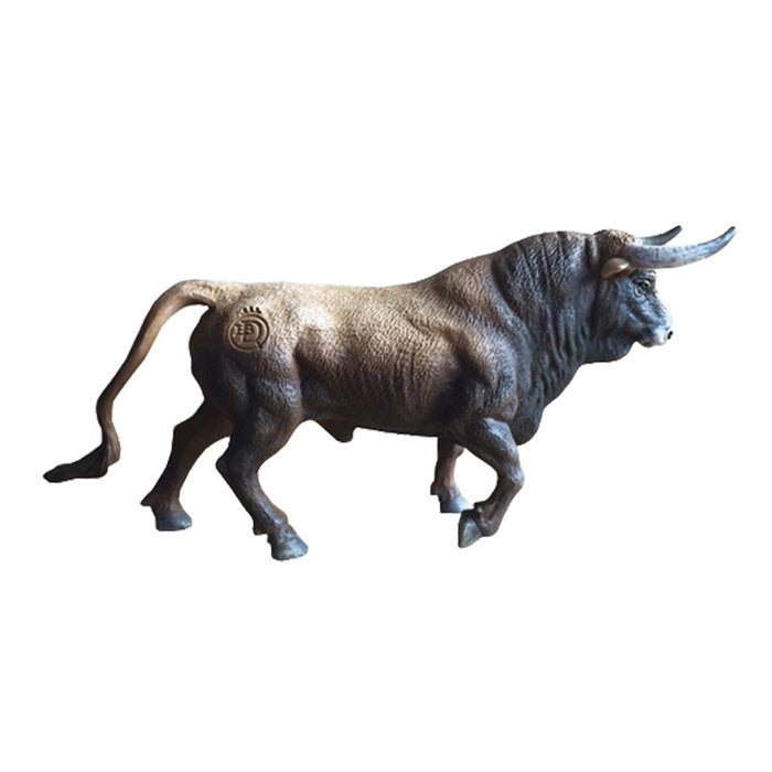 Figura Toro Bravo Castaño Trotando DEQUBE Imagen principal del producto