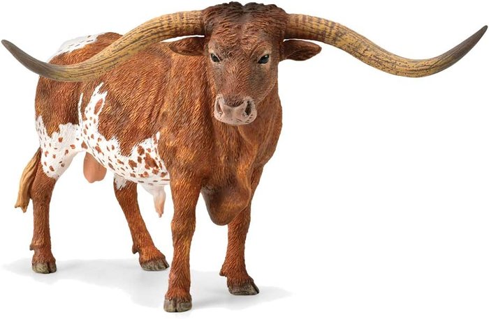 Figura Toro Texano Cuernos Largos DEQUBE Imagen principal del producto