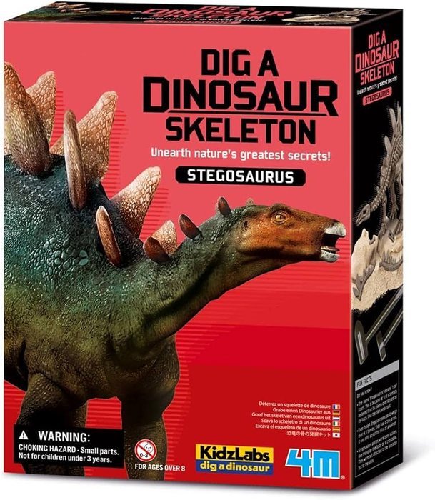 Juego Kidz Labs Dig a Stegosaurus Skeleton 4M