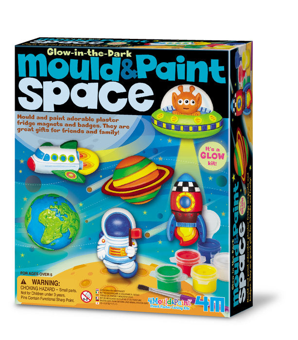 JUEGO MOULD & PAINT GLOW SPACE | 4M | 1 UNIDAD | 4893156035462